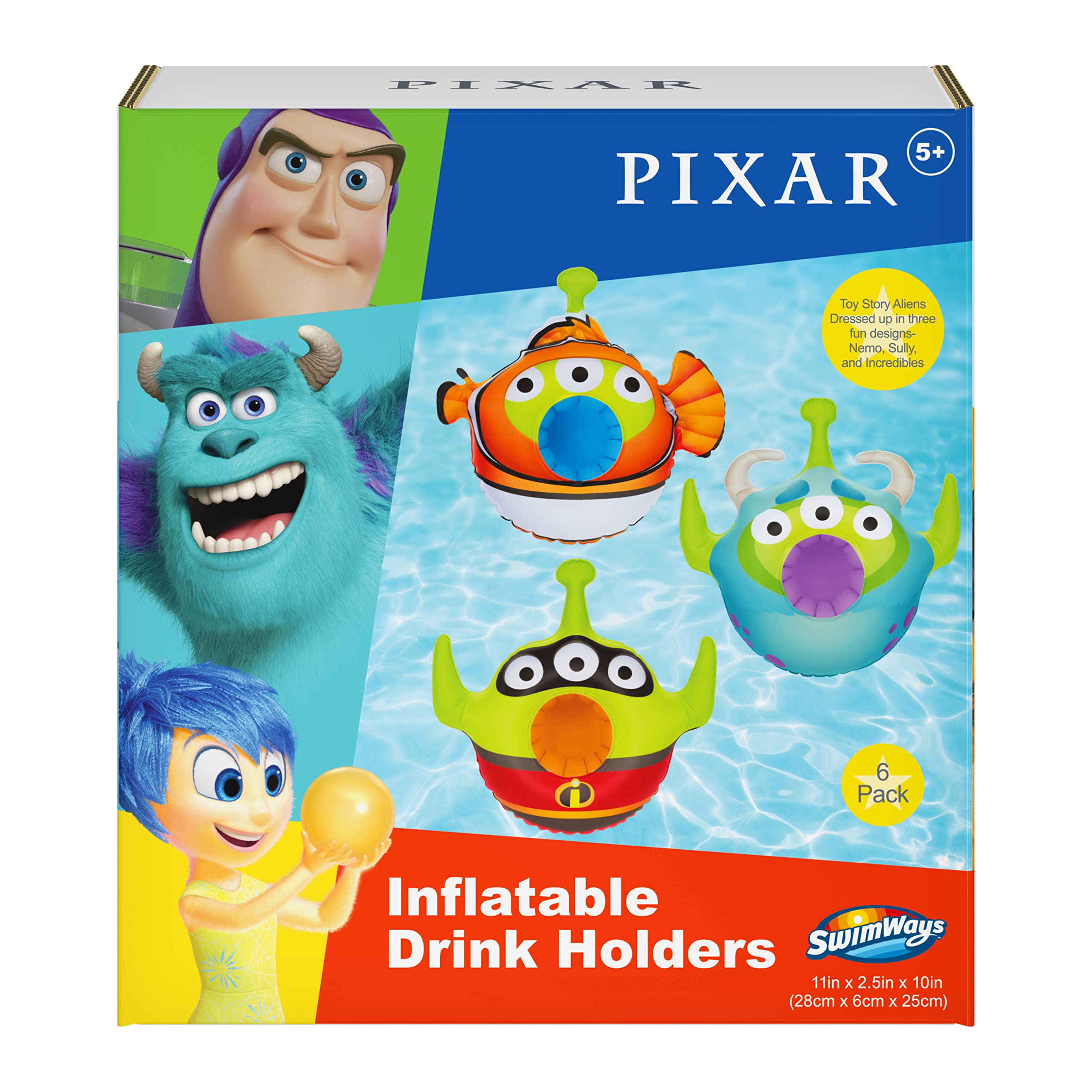 SwimWays Disney Pixar 40 in Oversized Inflatable Pool Float, Toy Story Rex & Hamm