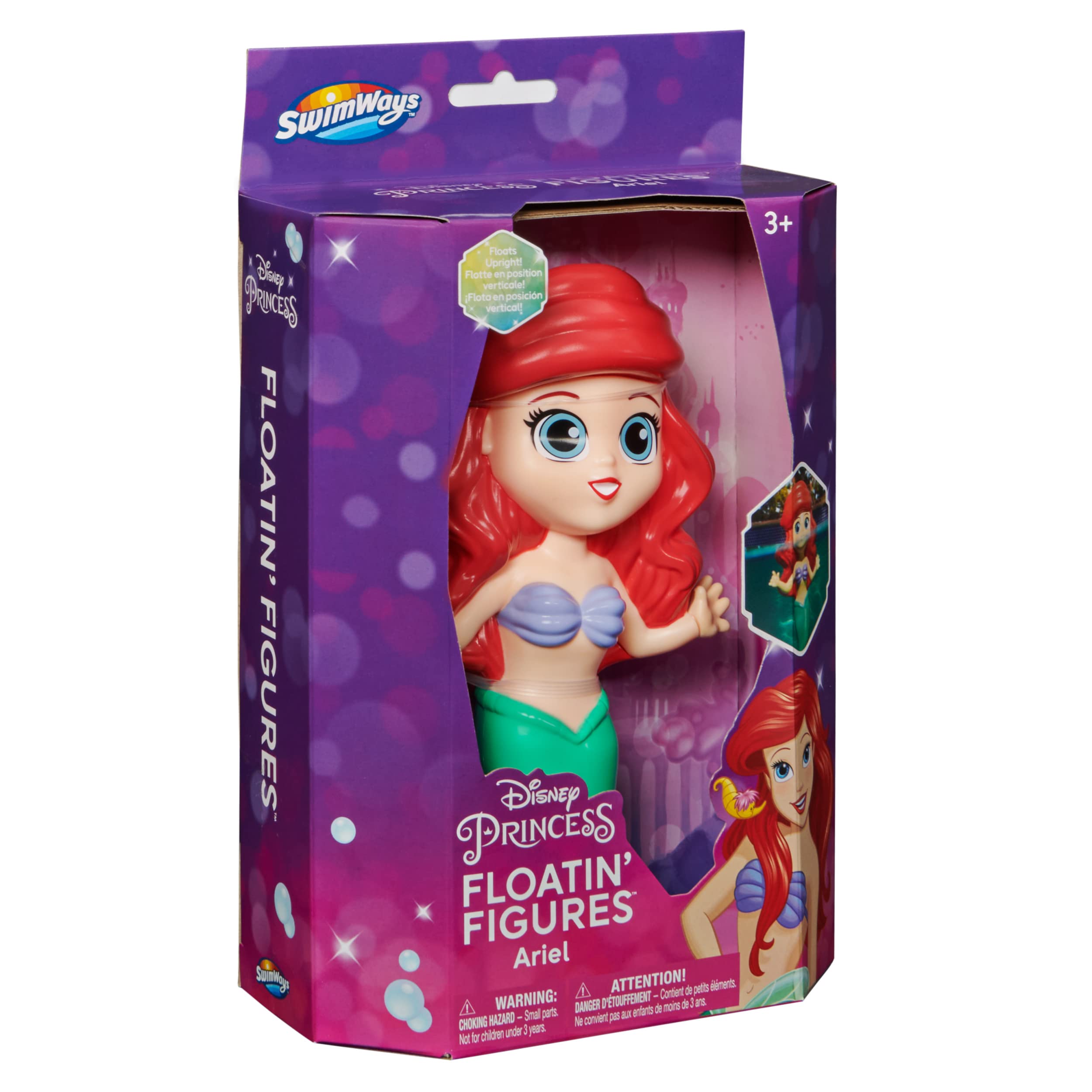 SwimWays Little Mermaid Disney Dive Characters Kids Pool Toy- Princess Ariel, Flounder, and Sebastian, Bath Toys and Pool Party Supplies