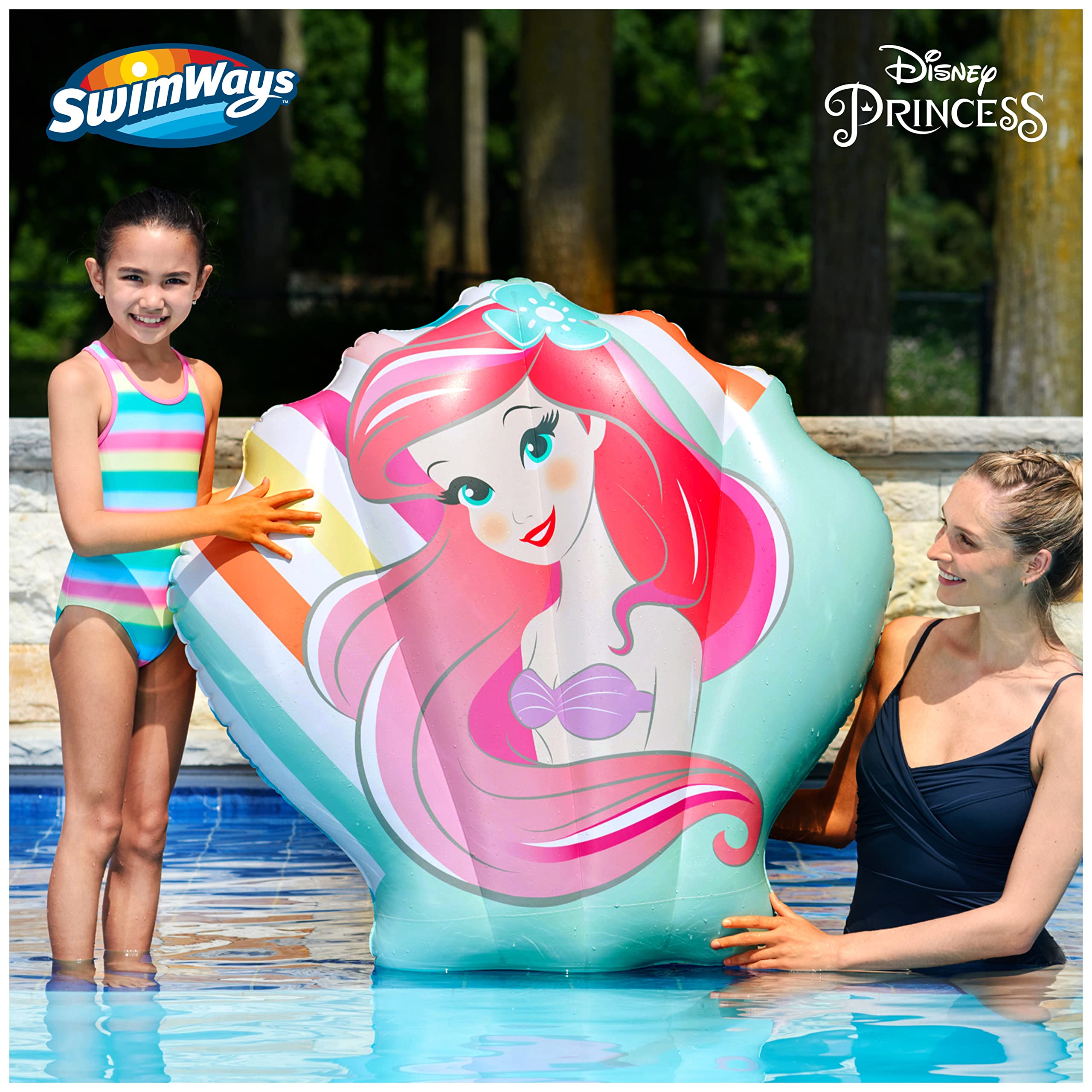 SwimWays Little Mermaid Disney Dive Characters Kids Pool Toy- Princess Ariel, Flounder, and Sebastian, Bath Toys and Pool Party Supplies