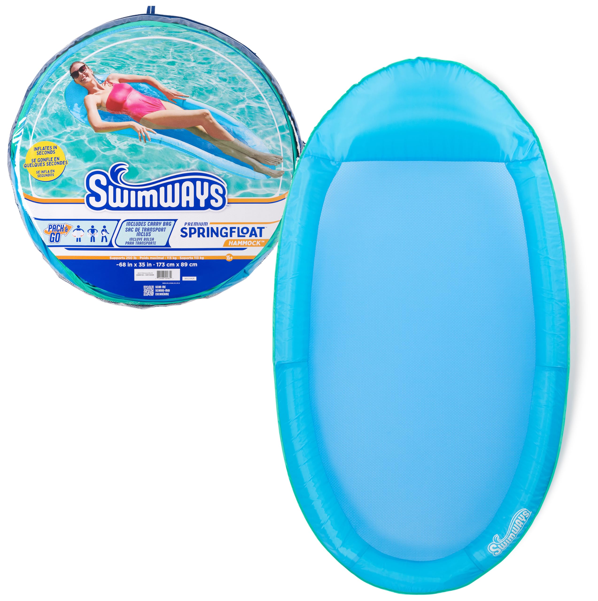 SwimWays Spring Float Original Pool Lounge Chair