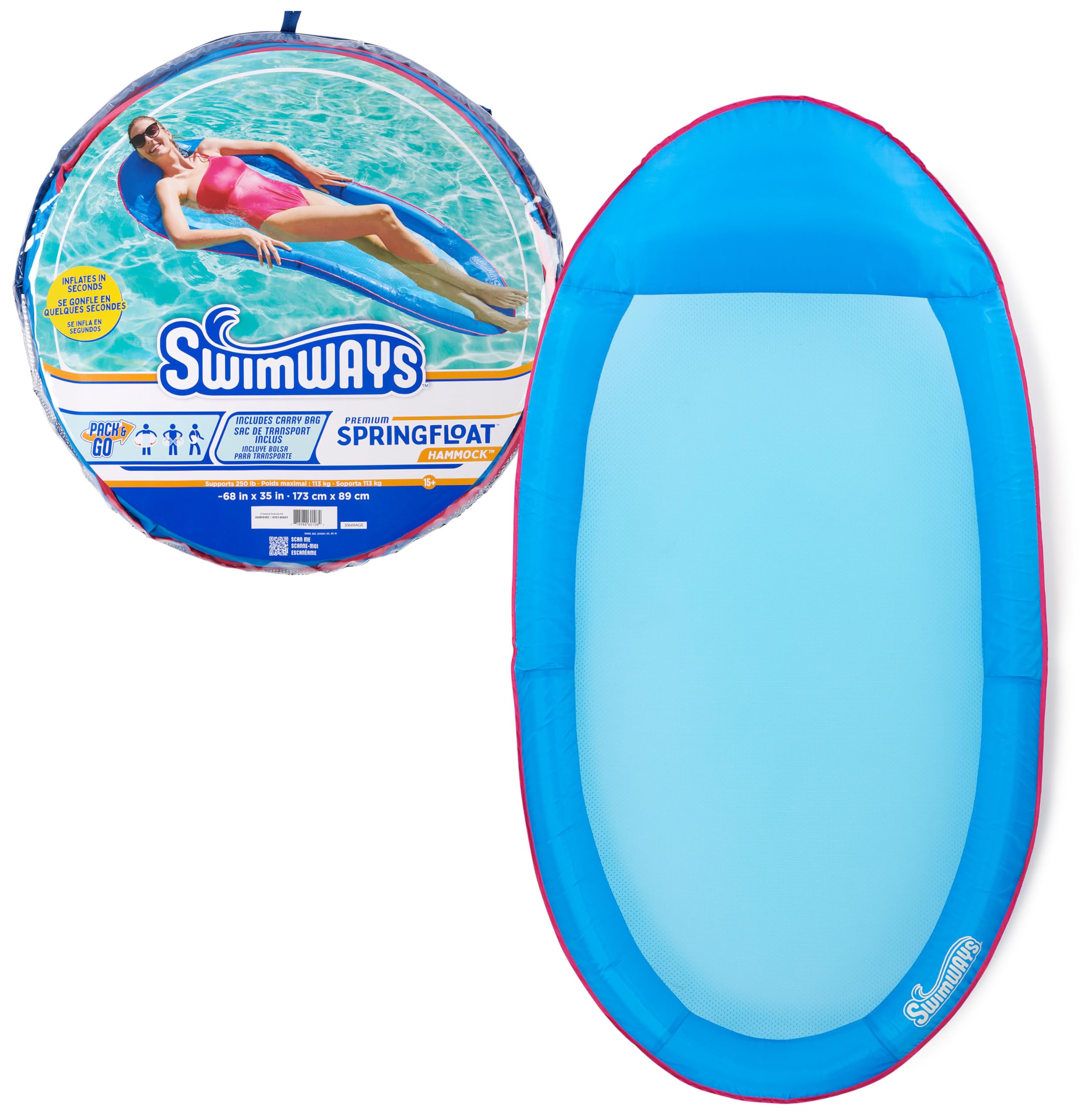 SwimWays Spring Float Original Pool Lounge Chair