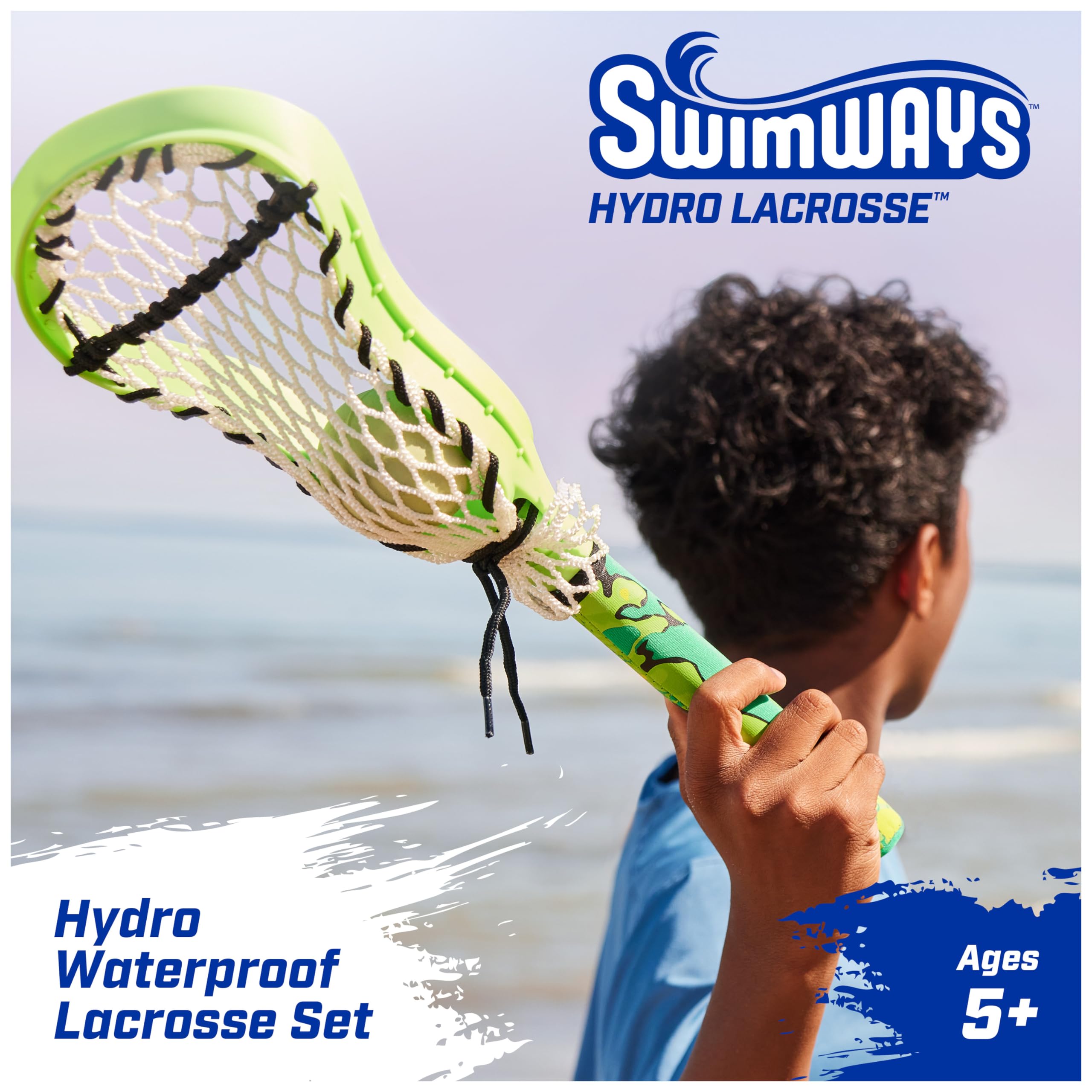SwimWays Hydro Lacrosse, Orange, Outdoor Games for Adults & Kids, Swimming Pool Accessories and Pool Party Games, Orange